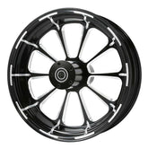 Custom Chrome 18" 5.5" Black Billet Rear Wheel Rim Fits For Harley Touring Glide 08-24 Non ABS