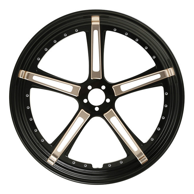 thumbnail image 2 of 19" X 3.5" Front Wheel Rim For Harley Touring Street Glide 2008-2023 ABS - TCMT Highlight Black 2 of 6