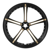 Custom Chrome 26 3.5" Black Billet CNC Front Wheel Rim 5 Spokes Fits For Harley Touring Custom