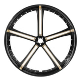 Custom Chrome 30 3.5" Black Billet CNC Front Wheel Rim 5 Spokes Fits For Harley Touring Custom