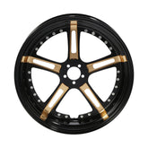 Custom Chrome 18" 5.5" Black Billet Rear Wheel Rim 5 Spoke Fits For Harley Touring Glide 2008+