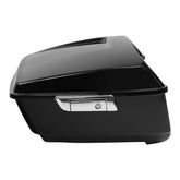 HR3 Vivid Black 13.7" King Size Touring Trunk Luggage For 14-24 Harley Touring