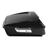 HR3 Vivid Black 10.7" Chopped Style Touring Trunk Luggage For 14-24 Harley Touring