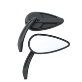 Custom Chrome Vintage Billet Style Rearview Mirrors Black Chrome Fit For Harley Touring Sportster XL