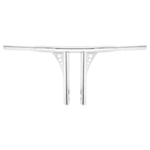 Santee 10" Rise 1.25" T-Bar Straight-Up Handlebar Chrome Gloss Black Fit For Harley 3.5 C to C Hole