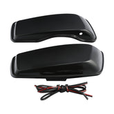 Custom Chrome Primer Black Hard Saddlebag Lids Unpainted Fit For Harley Touring Road Glide 14+