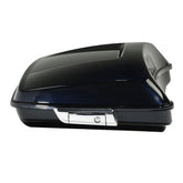 HR3 Midnight Blue 5.5" Razor Style Touring Trunk Luggage For 14-24 Harley Touring