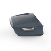 HR3 Gunship Gray 13.7" King Size Touring Trunk Luggage For 14-24 Harley Touring