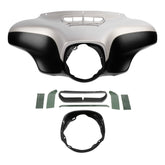 HR3 Silver Fortune / Black Tempest Outer Batwing Fairing Cowl Upper 2018 ELECTRA GLIDE ULTRA LIMITED (FLHTK)