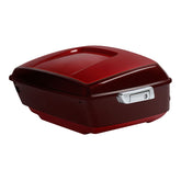 HR3 Mysterious Red Sunglo/ Velocity Red Sunglo King SizeTouring Trunk Luggage with Speaker Cut Outs For 14-24 Harley Touring