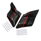 HR3 Dark Alloy / Black Denim CVO Stretched Side Covers For CVO STREET GLIDE 2018 (FLHXSE)