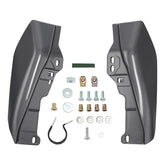 HR3 Gauntlet Gray Metallic Mid-Frame Air Deflectors For Harley Touring and Trike Models 09-24