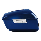 HR3 Superior Blue 2015UL King Size Touring Trunk Luggage with Speaker Cut Outs For 14-24 Harley Touring
