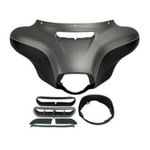 HR3 Charcoal Denim / Black Denim Outer Batwing Fairing Cowl Upper 2017 ELECTRA GLIDE ULTRA LIMITED(FLHTK)