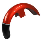 HR3 Sunset Orange / Sunset Black Fade 21" Wrap Front Fender Fit For Harley Touring 1997-2013