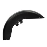HR3 Charcoal Denim / Black Denim Motorcycle 18" Front Mudguard Fender(can be installed with lighting) For Harley Touring Electra Glide Ultra Limited Tri Glide 14-23
