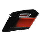 HR3 Sunset Orange / Sunset Black Fade CVO Stretched Saddlebags For 14-23 Harley Touring
