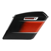 HR3 Sunset Orange / Sunset Black Fade 5" Stretched Extended Saddlebags For Harley Touring 2014-2023