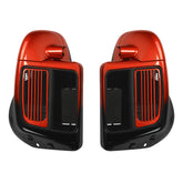 HR3 Sunset Orange / Sunset Black Fade Vented Lower Fairing Kit FOR Harley Touring Models 2014-2023 (Fits water cooled models)