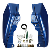 HR3 Superior Blue Mid-Frame Air Deflectors For Harley Touring and Trike Models 09-24