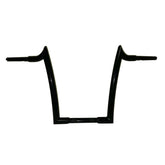 Santee 1-1/4" Fat 16" Rise Handlebar Gloss Black Chrome Fit For Harley Big Twin Sportster FLHR