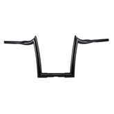 Santee 1-1/2" Fat 14" Rise Handlebar Gloss Black Chrome Fit For Harley Big Twin Sportster FLHR