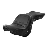 C.C. RIDER VN900 Vulcan Classic One Piece Seat Standard Driver Passenger Seat Studs Trimming For Kawasaki Vulcan Classic, 2006-2025