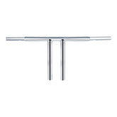 Custom Chrome 12"Rise 1-1/4" T-Bar Handlebar Bar Chrome Fits For Harley Softail Chopper