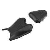 C.C. RIDER YZF R6 Front And Rear Seat For YAMAHA R6 YZFR6 Black Carbon Fiber Stitching, 2008-2016