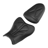 C.C. RIDER GSX-R1000 Front And Rear Seat Fit For SUZUKI GSXR1000 Black Butterfly Stitch, 2007, 2008