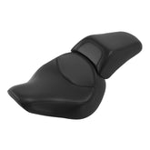 C.C. RIDER Softail Seat Two Piece 2 Up Seat Low Profile Driver Solo Seat Passenger Seat For Harley Fat Boy Cross Bones Softail, 2006-2017