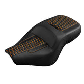 C.C. Rider BMW R18B R18 Transcontinental One Piece Seat Rider Passenger Seat Pillion Cushion Honeycomb Stitching, 2020-2024