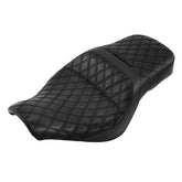 C.C. Rider BMW R18B R18 Transcontinental One Piece Seat Rider Passenger Low Profile Seat Pillion Cushion Black Lattice, 2020-2024