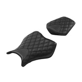C.C. RIDER CBR1000RR Two Piece Seat Black Lattice Stitching For Honda CBR1000RR, 2008-2016