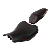 C.C. RIDER Z900 Front And Rear Seat Fit For Kawasaki Z900 Black and Red Stitch, 2017-2024