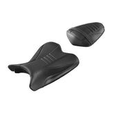 C.C. RIDER YZF R1 Front And Rear Seat For YAMAHA YZFR1 Black Carbon Fiber Stitching, 2009-2014