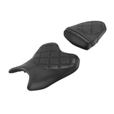 C.C. RIDER YZF R6 Front And Rear Seat Fit For YAMAHA R6 Black Diamond Stitching, 2006, 2007