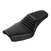 C.C. RIDER Dyna Step Up Seat 2 Up Seat Tuck and Roll For 1996-2003 Dyna Wide Glide Super Glide