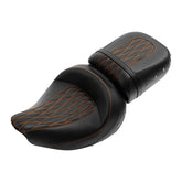 C.C. RIDER Indian Seat 2 Piece 2 Up Seat Lattice Stitch Studs Design For Indian Chieftain Dark Horse Chieftain Limited Chieftain Elite, 2014-2025