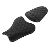 C.C. RIDER GSX-R1000 Front And Rear Seat Fit For SUZUKI GSXR1000 with Black Diamond Design, 2005, 2006