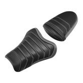 C.C. RIDER GSX-R1000 Front And Rear Seat Fit For SUZUKI GSXR1000 Black Gery Pleated stitching, 2005, 2006