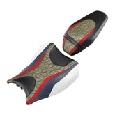 C.C. RIDER Z900 Front And Rear Seat Fit For Kawasaki Z900 Black Gold Red Lattice Stitch, 2017-2024