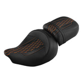 C.C. RIDER Indian Seat 2 Piece 2 Up Seat Honeycomb Stitiching For Indian Chieftain Dark Horse Chieftain Limited Chieftain Elite Springfield, 2014-2025