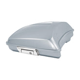 HR3 Barracuda Silver 5.5" Razor Style Touring Trunk Luggage For 14-24 Touring