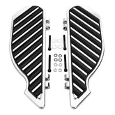 Tour Ease Chrome Black Rider Floorboards Footboard Fit For Harley Touring 86+Softail 86-17