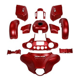 HR3 Wicked Red Denim Complete Body Fairing Kit For Harley Street Glide Special FLHXS 14-23