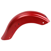 HR3 Wicked Red Denim Motorcycle Mudguard CVO STYLE REAR FENDER FOR Harley Touring 2014-2023