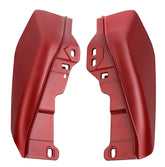 HR3 Wicked Red Denim Mid Frame Air Heat Deflectors For Harley Touring and Trike Models 09-24