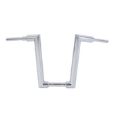 Santee Chrome Gloss Black 2" Fat 10 - Rise Beefies Handlebar Fit For Harley Softail Sportster Dyna