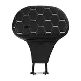 C.C. RIDER Rider Backrest 2 Up Seat Driver Backrest Pad For Harley Touring CVO Road King Street Glide Road Glide Electra Glide, 1988-2025